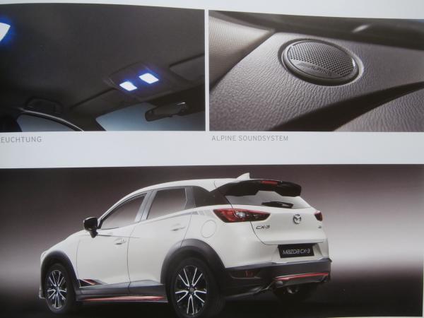Mazda CX-3 Prime Center Exclusive Sports-Line Prospekt +Preisliste April 2017