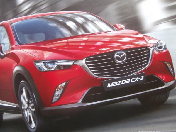 Mazda CX-3 Prime Center Exclusive Sports-Line Prospekt +Preisliste April 2017