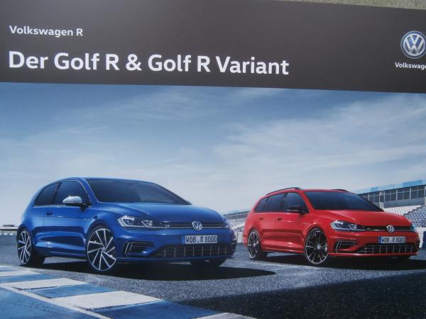 Printausgabe Volkswagen Golf R Prospekt im Oktober 2017 ...