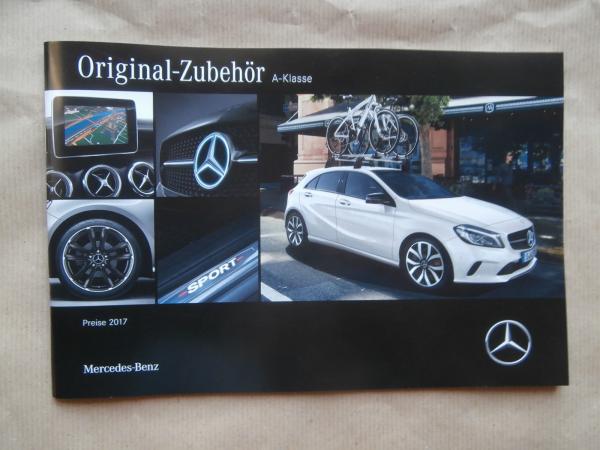 Mercedes Benz A-Klasse W176 Zubehör Katalog +Preise 2017