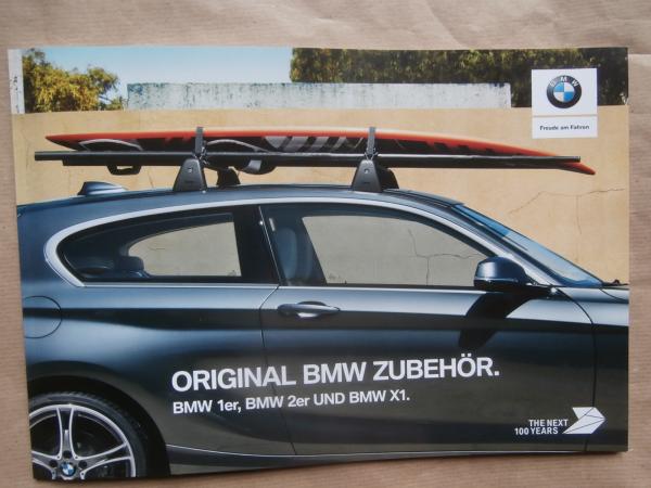 Druckausgabe BMW Original Zubehör Katalog X1 im Jahre 2017