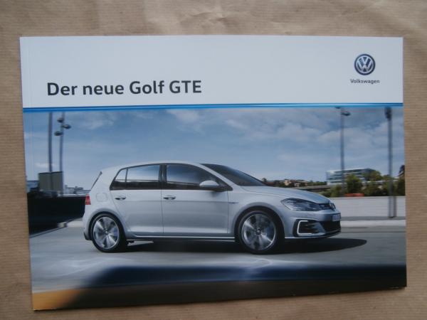 VW Golf7 GTE Prospekt Mai 2017 NEU