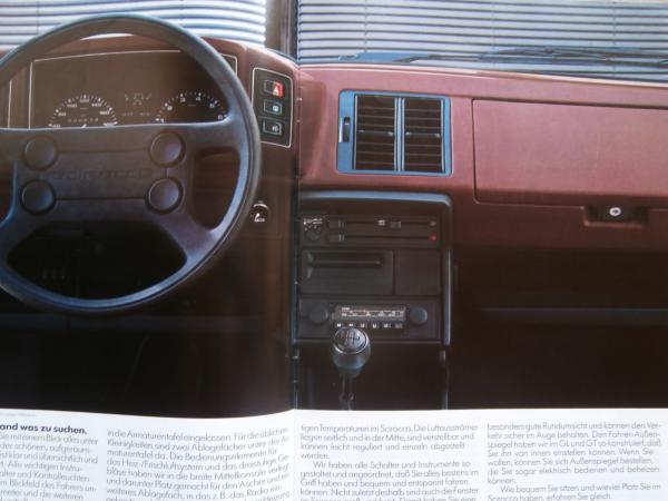 VW Scirocco Typ 53B +GT +GTI August 1982 Prospekt