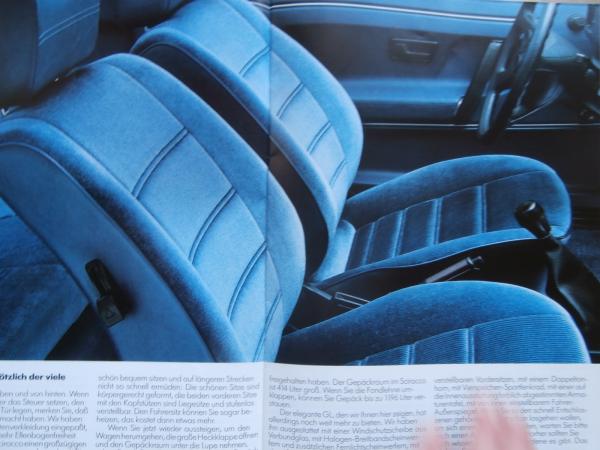 VW Scirocco Typ 53B +GT +GTI August 1982 Prospekt