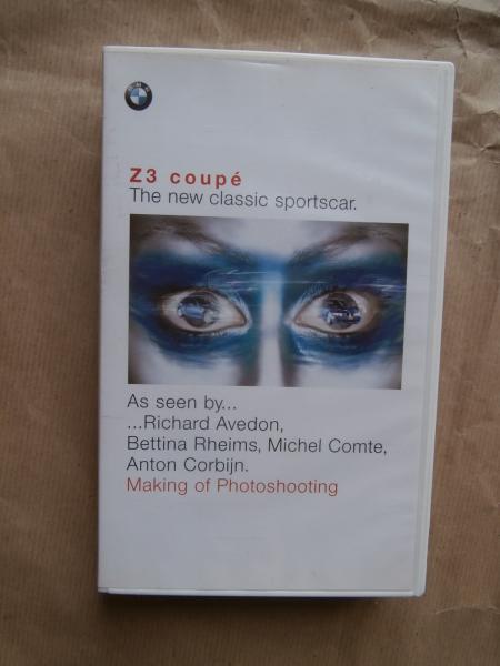 BMW Z3 coupé E36/8 new classic sportscar VHS Video September 1998 Avedon,Rheims,
