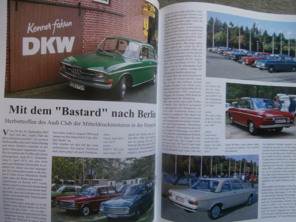 Auto Union Veteranen Club-Nachrichten 12/2007 DKW Schnellaster F800/ IFA F8 Cabriolet,RT100 Motorrad,