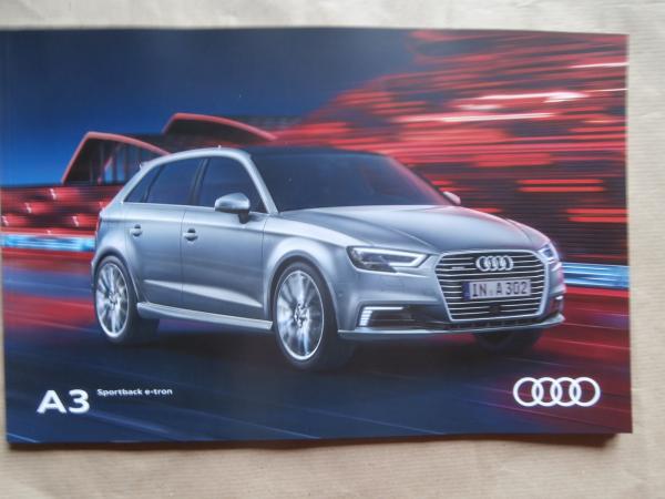 Audi A3 Sportback e-tron Prospekt Juli 2016