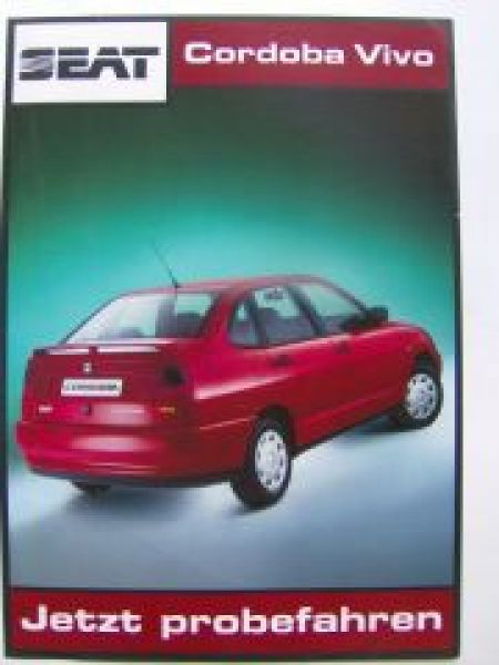 Seat Cordoba Vivo 1,4MPi +1,6i Prospektblatt NEU