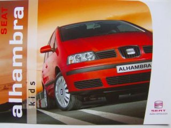 Seat Alhambra Kids Sondermodell Prospekt 2/2004 NEU