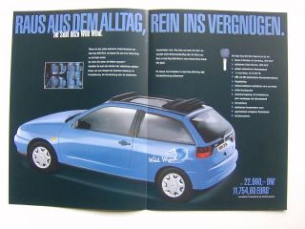 Seat Ibiza Wild Wind Prospekt 2/1999 NEU