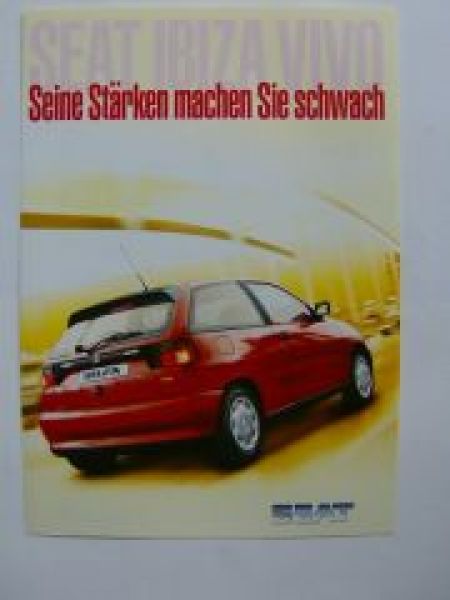 Seat Ibiza Vivo Prospekt 4/1998 NEU