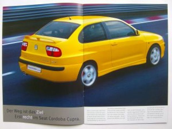 Seat Cordoba Cupra Prospekt 6/2000 NEU