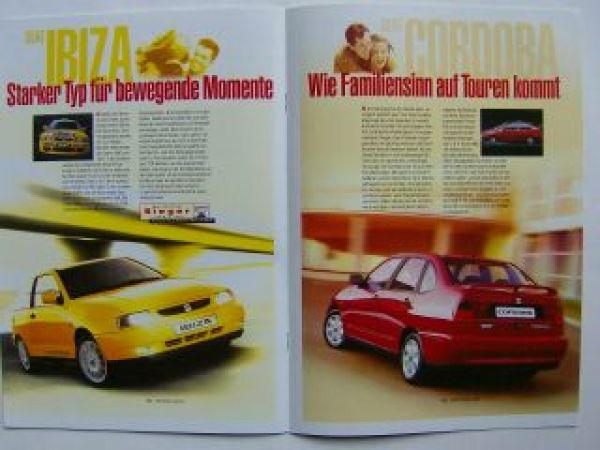Seat Gesamtprospekt 3/1998 NEU