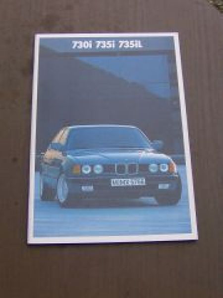 BMW 7er E32 Limousine Prospekt 730i 735i 735iL 1986