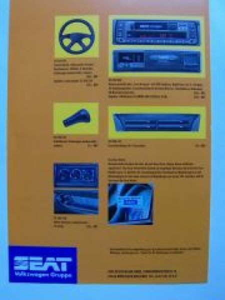 Seat Cordoba Zubehör Prospekt 10/1994 NEU