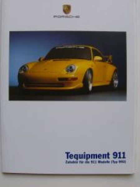 Porsche 911 Tequipment Zubehör Typ 993 August 2000 Prospekt