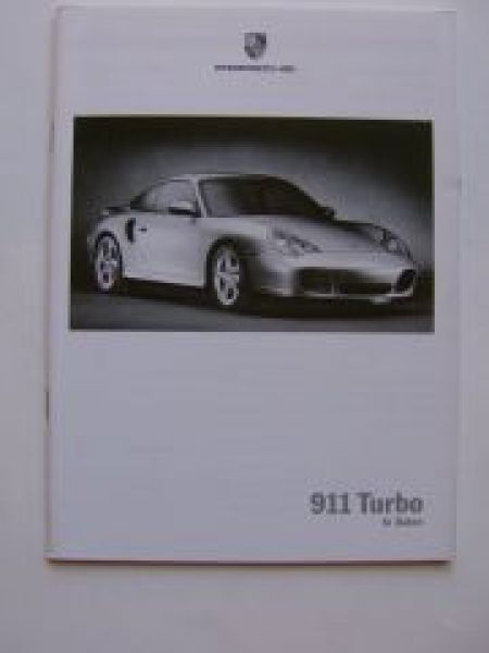 Porsche 911 Turbo Preisliste August 2001 NEU (996)