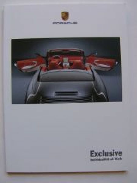 Porsche Exclusive Prospekt Juli 2003 911 (996),Cayenne (955)