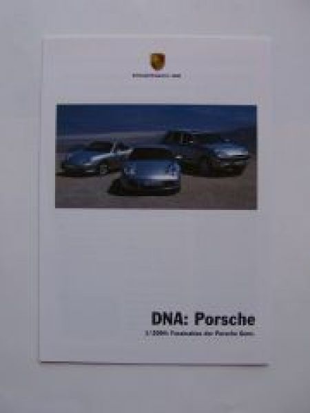 Porsche DNA 1/2004 Prospekt der Porsche Gene