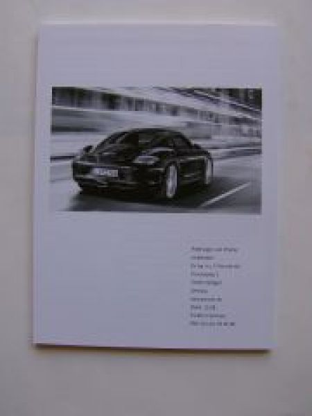 Porsche Cayman Modelle (987) Preisliste NEU 11/2008