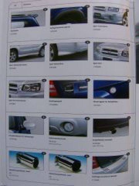 Subaru Forester AWD Zubehör Prospekt August 2002 NEU
