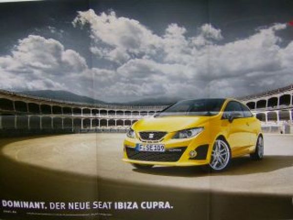Seat Ibiza Cupra Prospekt/Poster NEU Dezember 2008 NEU