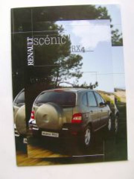 Renault Scenic RX4 Prospekt +Preisliste August 2000 NEU