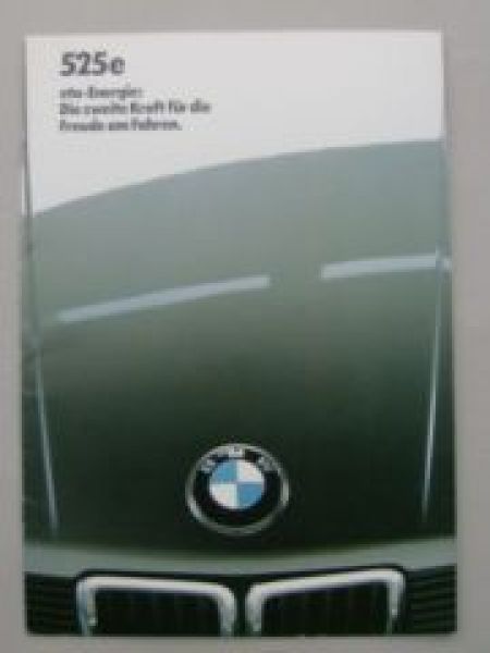 BMW 5er Prospekt 525eta +Katalysator September 1984 E28