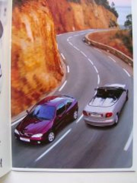 Renault Megane Coupe & Cabriolet Prospekt Juli 2001 NEU