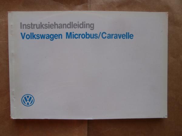 Volkswagen Microbus Caravelle T3 Instuction Manual South Africa