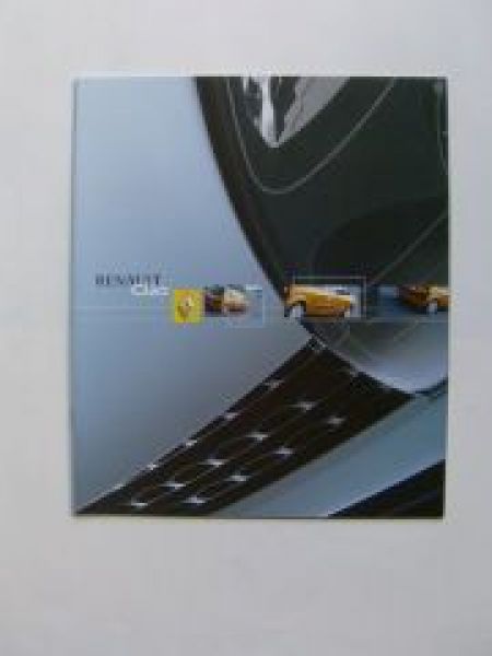 Renault Clio Prospekt August 2001 NEU