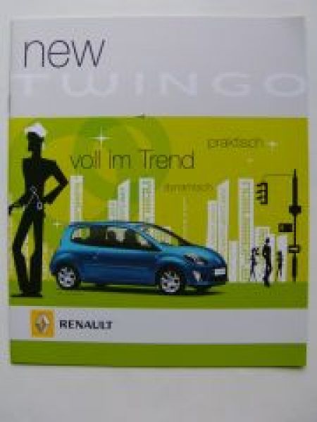 Renault New Twingo Prospekt Dezember 2007 + Preise NEU