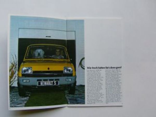 Renault R5 Prospekt 1977 +TS +GTL Rarität