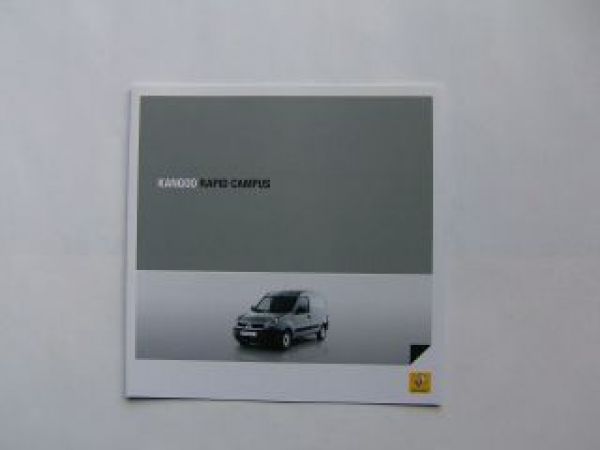 Renault Kangoo Rapid Campus Prospekt Dezember 2007 NEU
