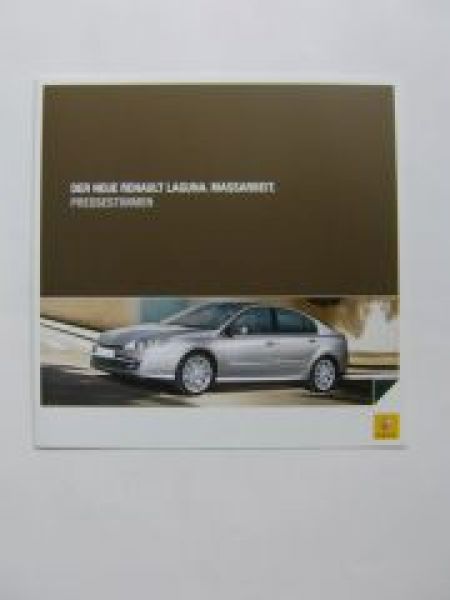 Renault neue Laguna Pressestimmen Prospektinfo NEU