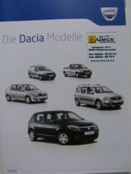 Dacia Modelle Prospekt Logan +MCV+Pick Up +Express +Sandero