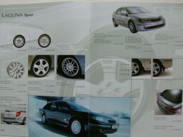 Renault Laguna Zubehör Prospekt Mai 2002 NEU