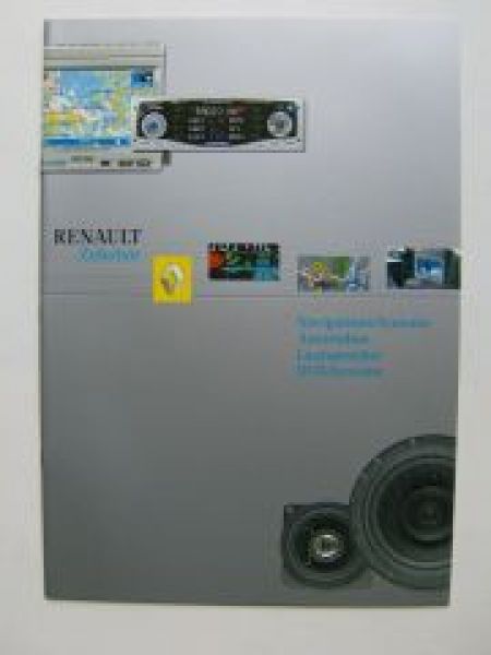 Renault Zubehör Prospekt Navigations DVD Autoradios 9/2001