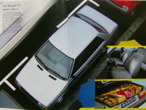 Renault 9 +GTS +TSE +GTD Prospekt Rarität
