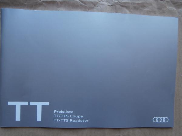 Audi TT +TTS Coupé Roadster Oktober 2016 NEU