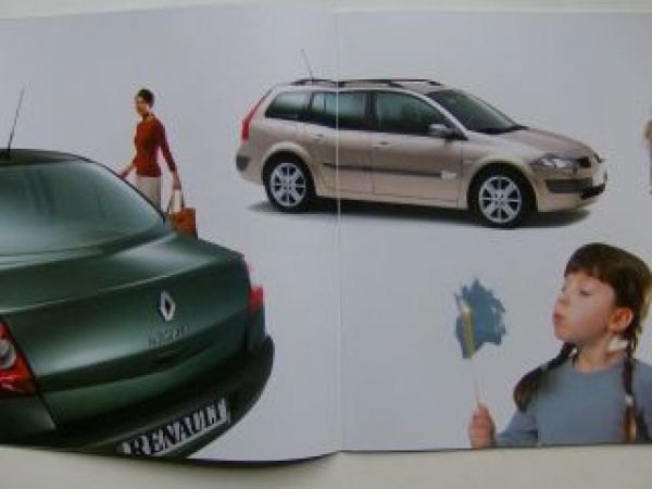 Renault Megane Limousine & Grandtour Prospekt Juli 2003 NEU