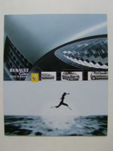 Renault Clio Extreme Sonderprospekt April 2003 NEU
