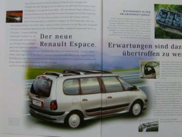 Renault Espace Prospekt Oktober 1996 NEU
