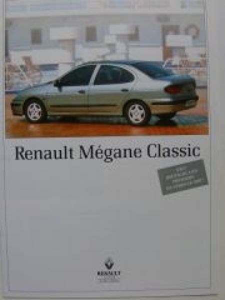 Renault Megane Classic Prospekt Oktober 1996 NEU