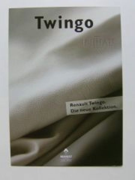 Renault Twingo Initiale Sondermodell Prospekt August 1999 NEU