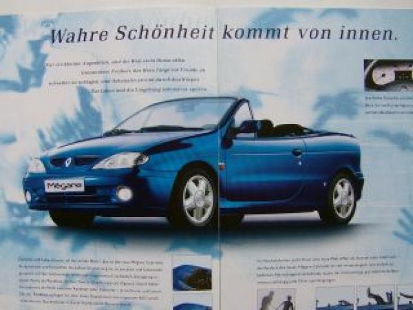 Renault Megane Cabriolet Prospekt März 1999 NEU