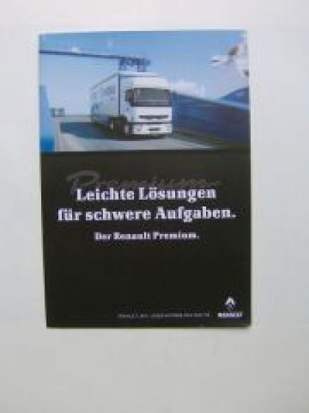 Renault Premium Prospekt Sattelzugmaschinen Fahrgestelle