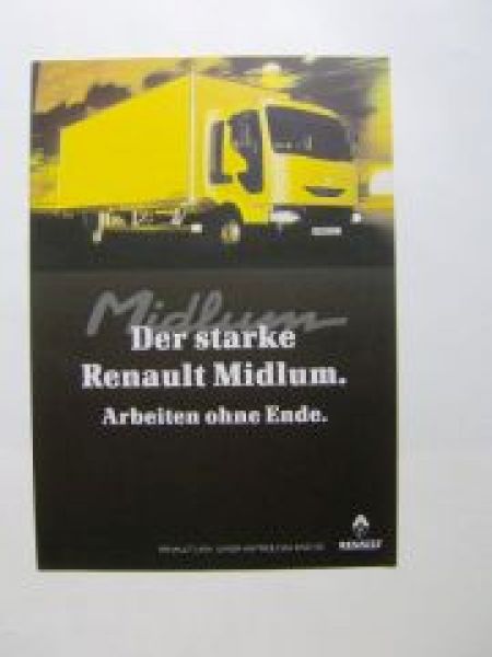 Renault Midlum 08-18d Prospekt NEU