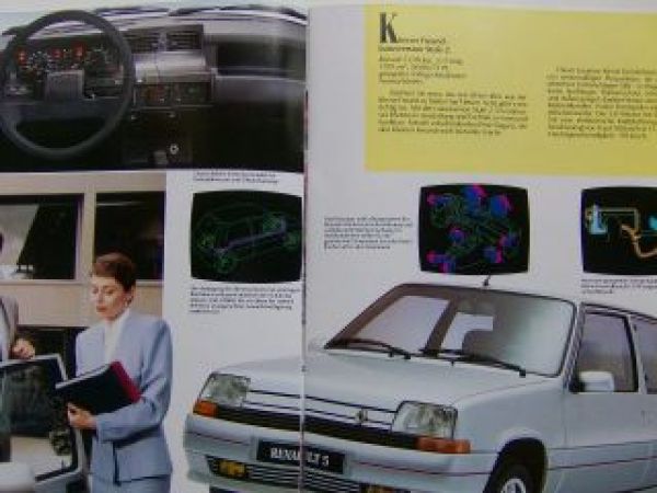 Renault 5 +Campus +GTR GTX GTE +Turbo Prospekt 12/1988