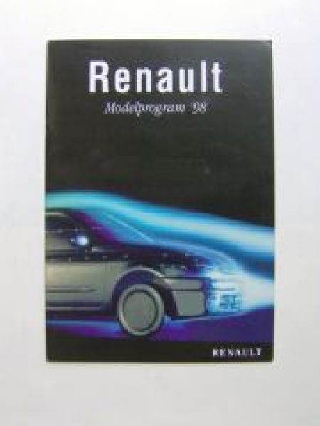 Renault Modelprogram 1998 Dänemark NEU